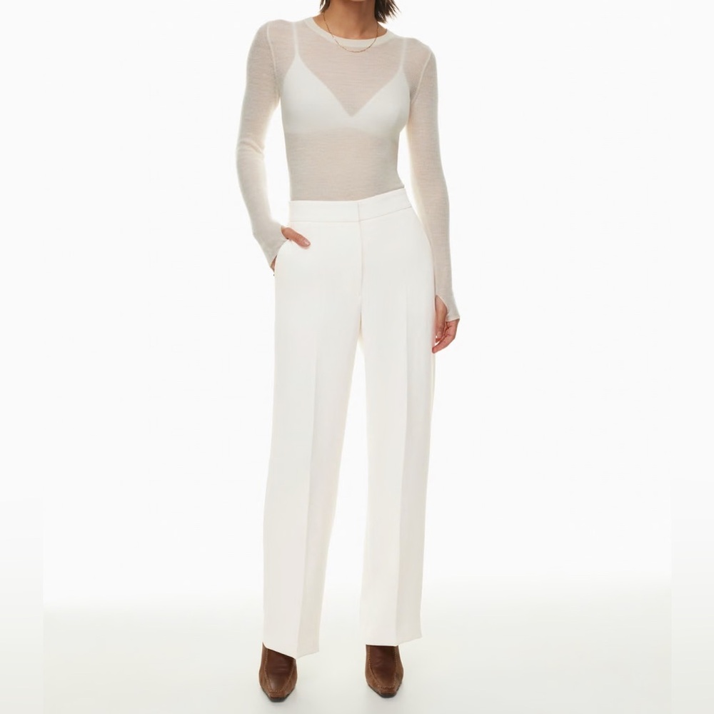 Aritzia Wilfred Alayna Pant - Size 6 - Light Birch